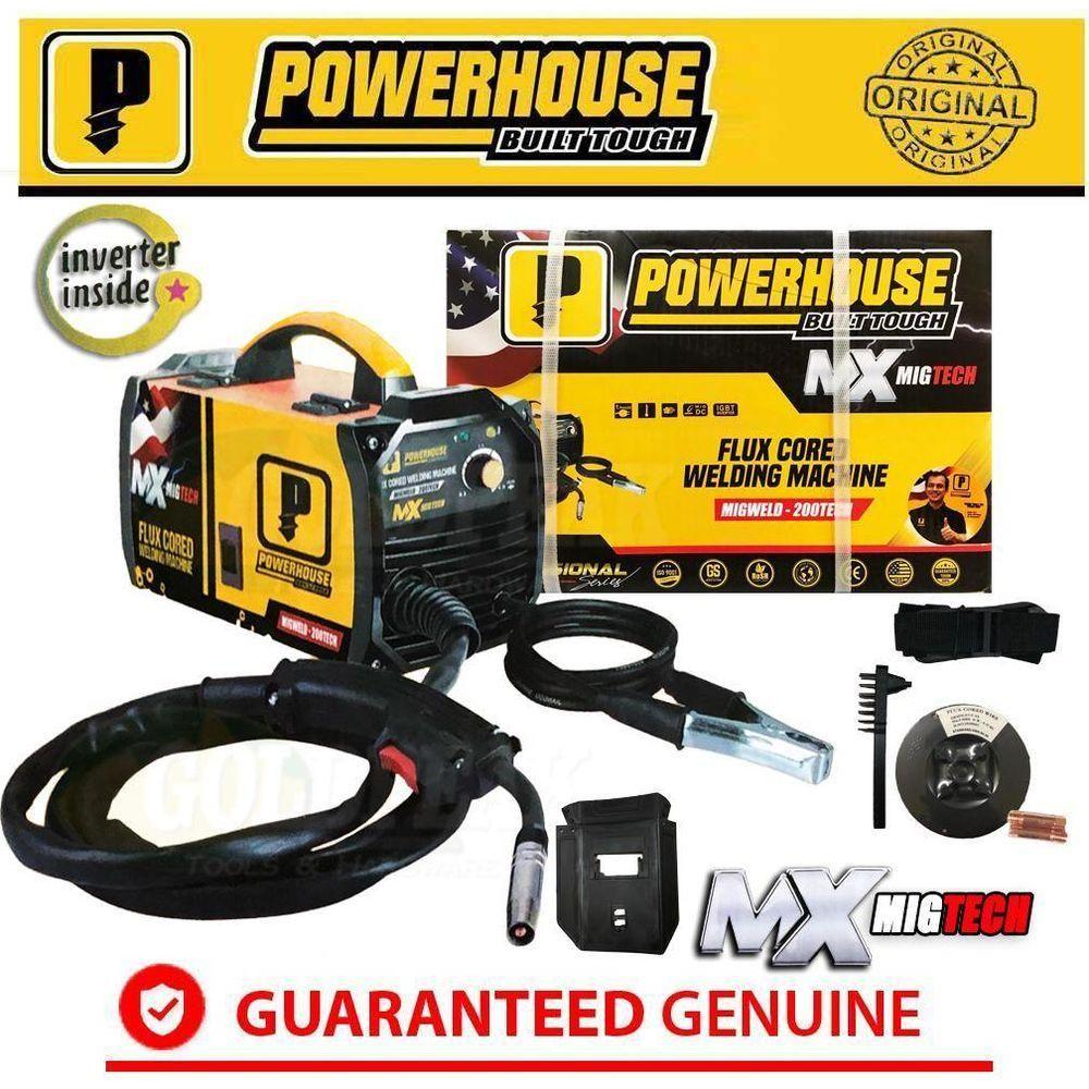 Powerhouse MIGWELD-200TECH MIG DC Inverter Welding Machine (Fluxcored) - Goldpeak Tools PH Powerhouse Powerhouse MIGWELD-200TECH MIG DC Inverter Welding Machine (Fluxcored) - Goldpeak Tools PH Powerhouse